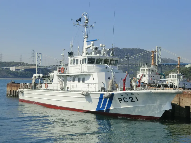 イメージ：海上保安庁の巡視艇（巡視艇はやなみ 一般公開）