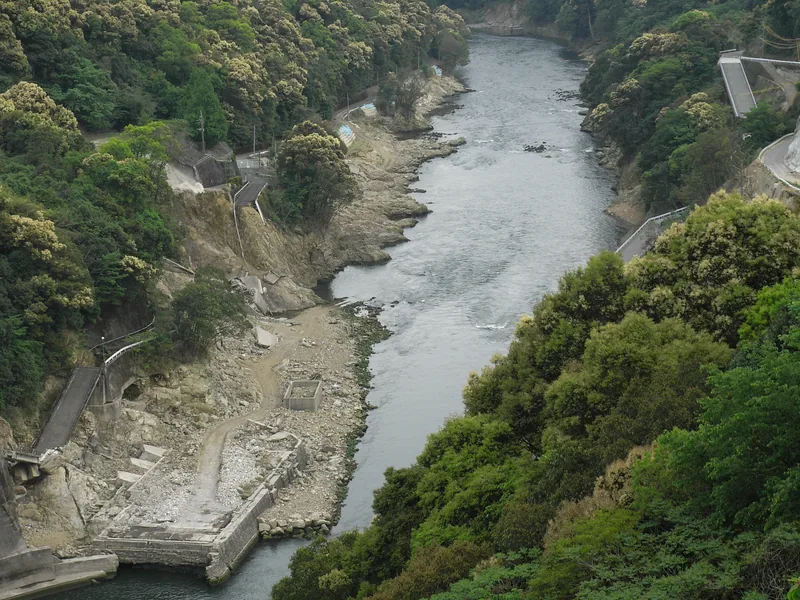 イメージ：推込分水路のある川内川流域