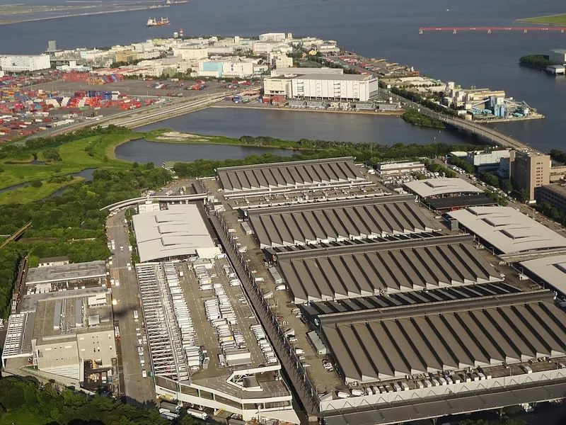 イメージ：東京都中央卸売市場（大田市場の空撮）（ウィキメディア・コモンズ）