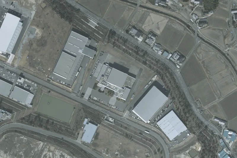 読売新聞 神戸工場（印刷工場見学）のあたりの空中写真（国土地理院）